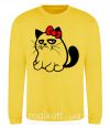 Світшот Grupy cat girl Сонячно жовтий фото